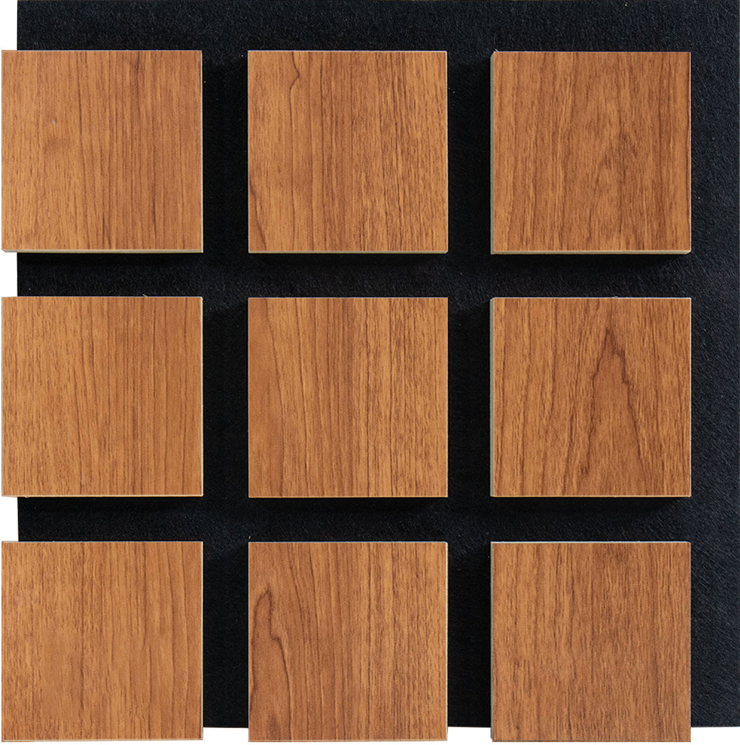 『HAKU LIN AR BLACK×BROWN』 18mm Square Acoustic Wall Panel 24