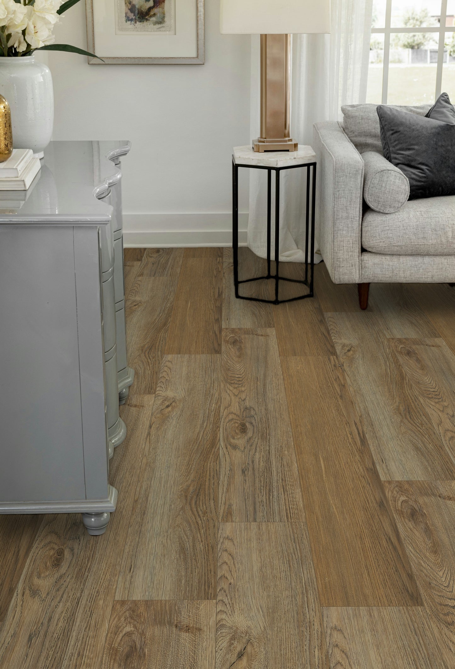 5mm Thick Rigid Core Vinyl Plank Flooring 7.87 in. Width x 60 in. Length (32.81 sq. ft. per box) - Deer Lodge