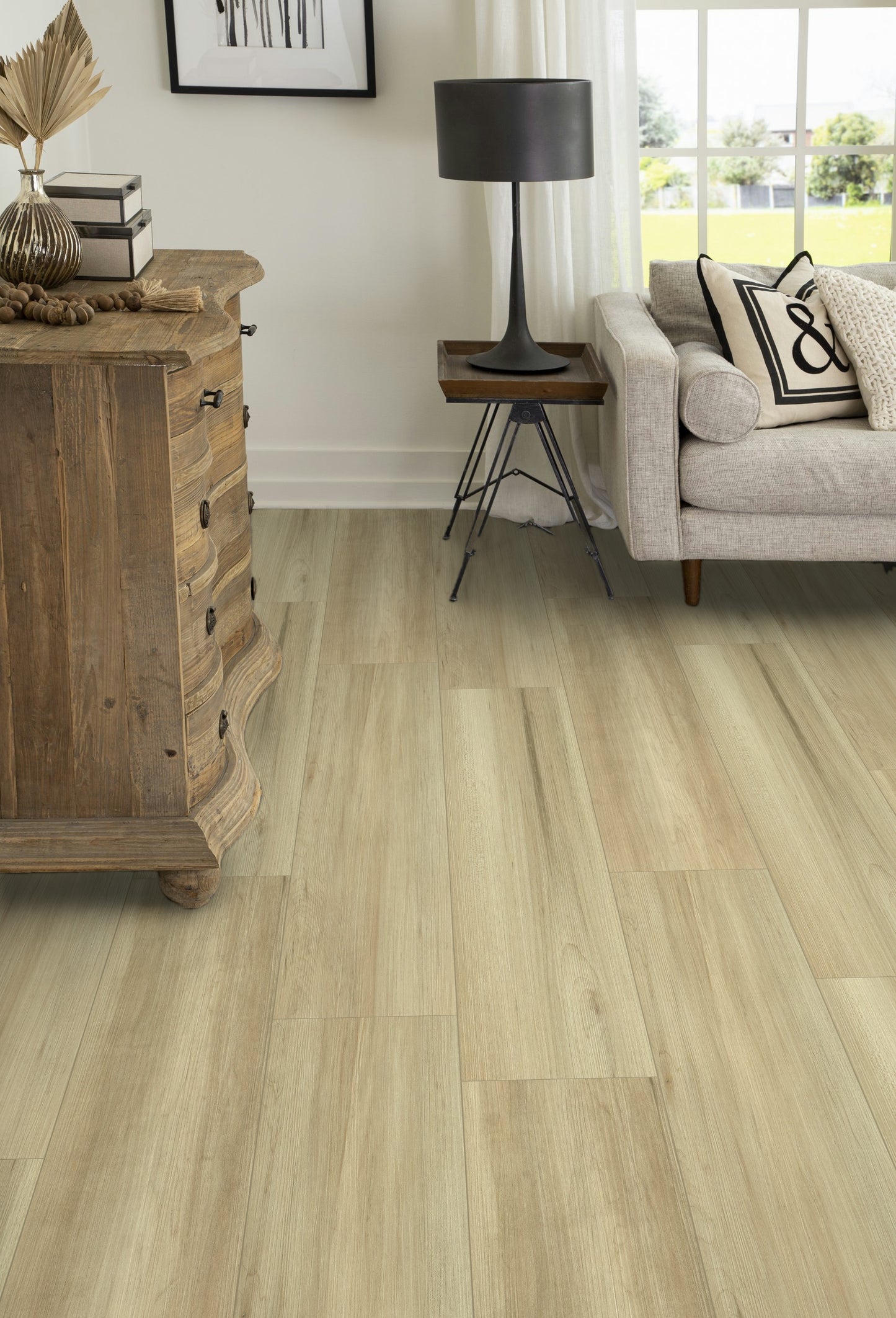 5mm French Beige HDPC® Waterproof Luxury Vinyl Plank Flooring - Sample