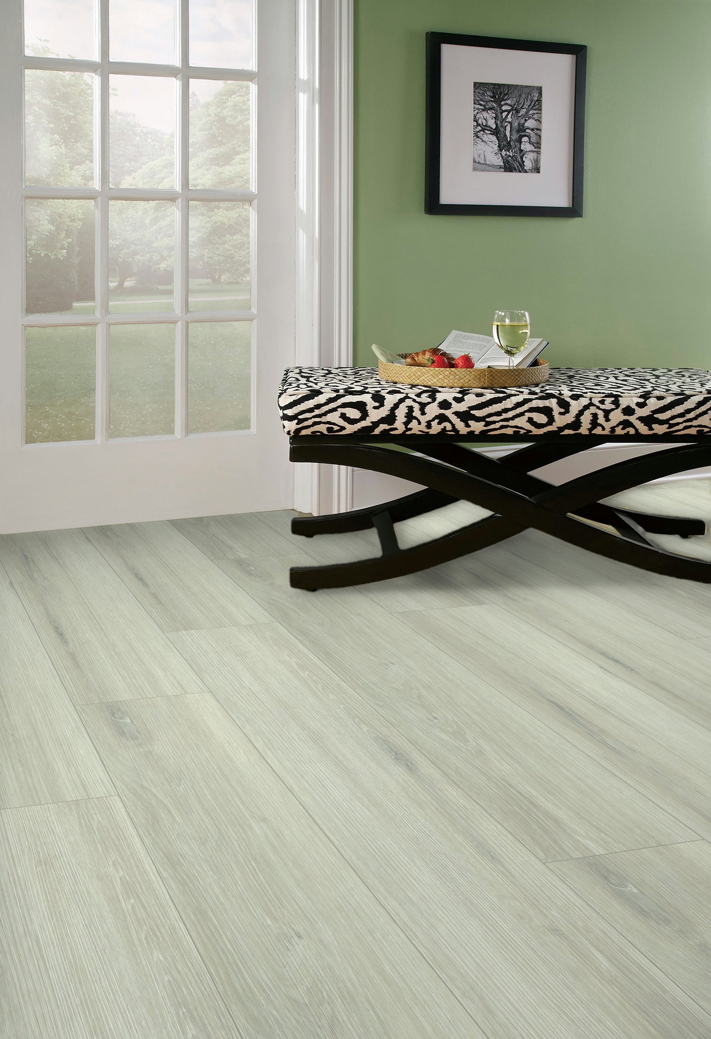 5mm Thick Rigid Core Vinyl Plank Flooring 7.87 in. Width x 60 in. Length (32.81 sq. ft. per box) - Tumbled Driftwood
