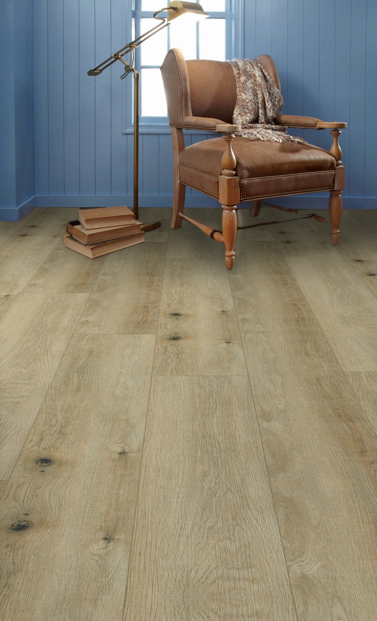 Pallet Special (25 boxes) - 6mm Thick Rigid Core Vinyl Plank Flooring 9.13 in. Width x 60 in. Length (19.02 sq. ft. per box) - Neutral Brown