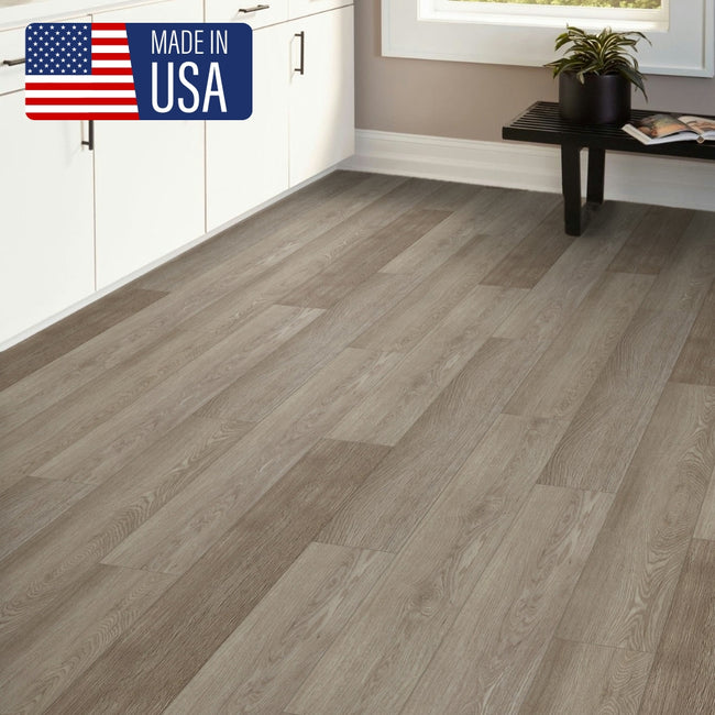 5mm Thick Rigid Core Vinyl Plank Flooring - Smoked Timber- Sample