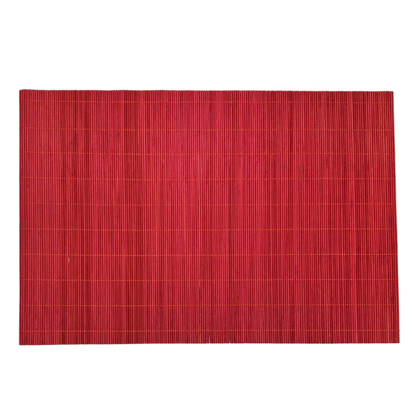 Real Bamboo Placemats 11.6 in. Wide x 17 1/2 in. Length - Imperial Red