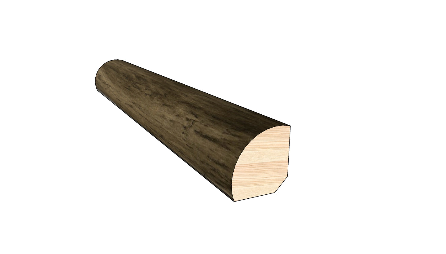 Rustica 0.75 in. Thick x 0.75 in. Width x 78 in. Length Quarter Round Hardwood Molding