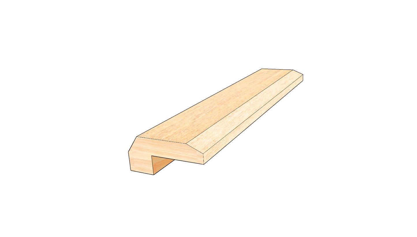 Golden Gate 0.523 in. Thick x 1.50 in. Width x 78 in. Length Hardwood Threshold Molding