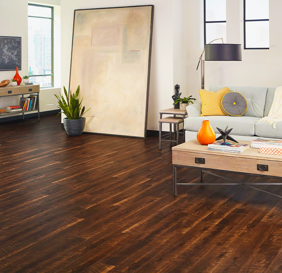 4mm Antique Apple HDPC® Peel and Stick Plank Flooring 9.13 in. Wide x 48.03 in. Long