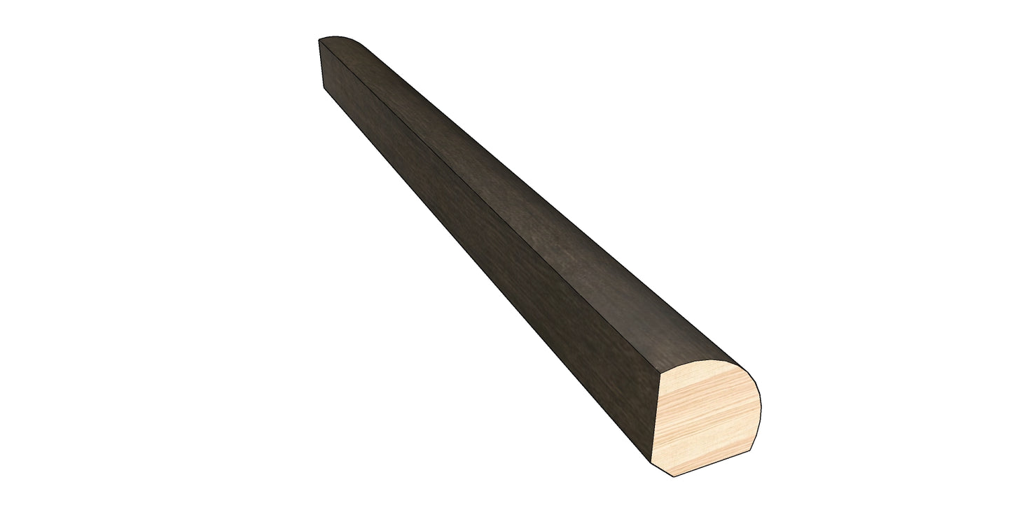 Tanned Leather 0.75 in. Thick x 0.75 in. Width x 78 in. Length Hardwood Quarter Round Molding