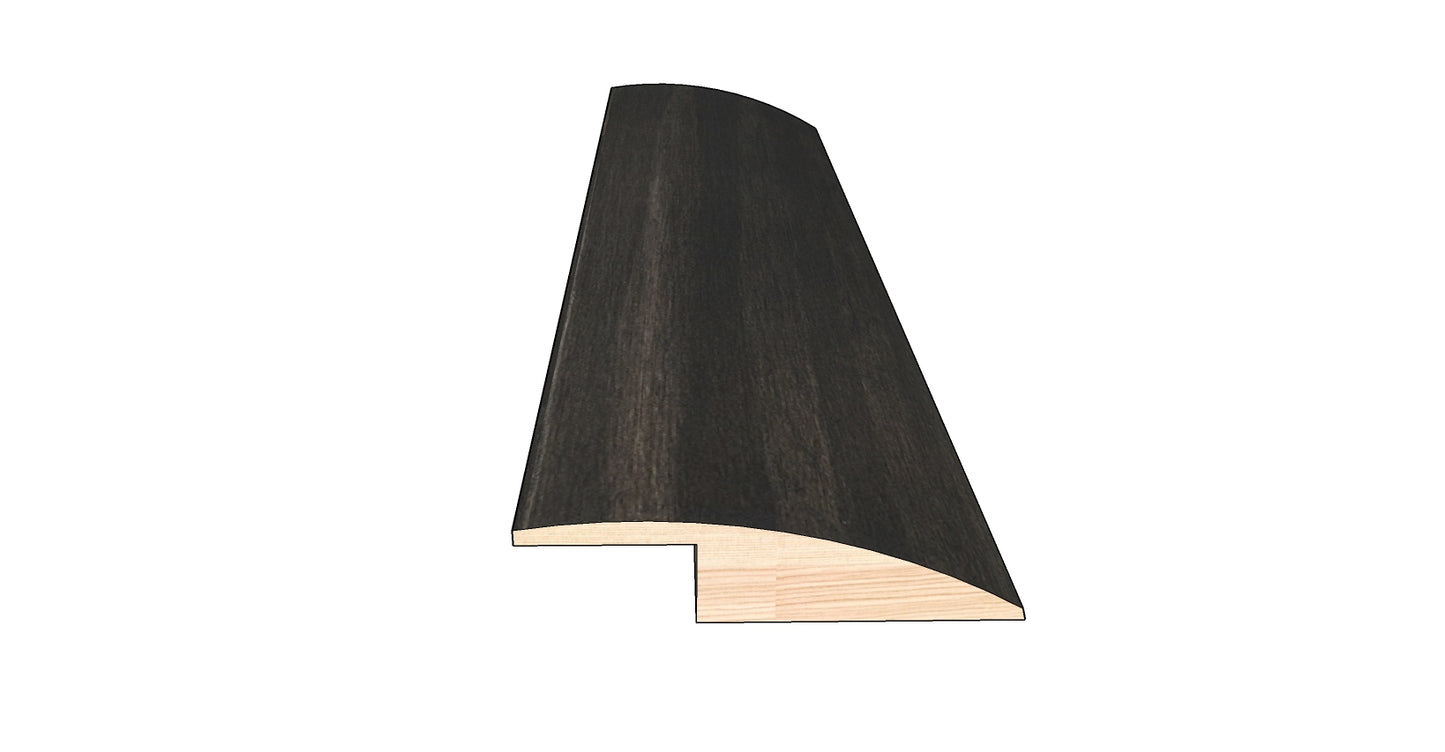 Shadow Gray 0.50 in. Thick x 1.50 in. Wide x 78 in. Length Hardwood Overlap Reducer Molding