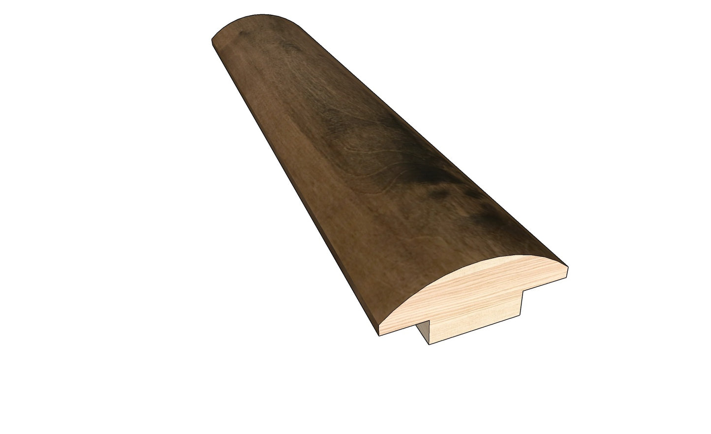 Cognac Oak 0.445 in. Thick x 1.50 in. Width x 78 in. Length Hardwood T-Molding