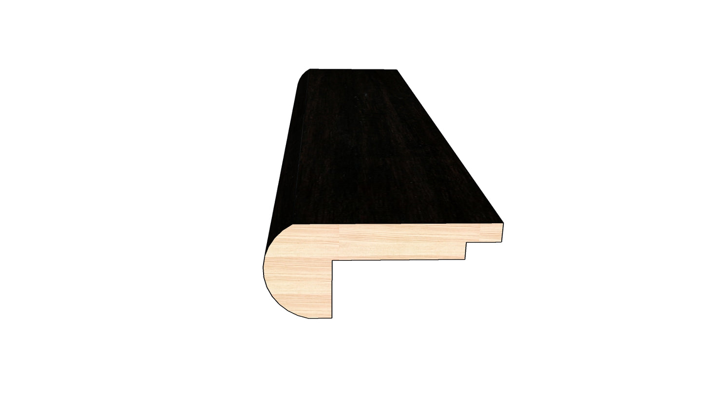 Dark Night 0.80 in. Thick x 2 in. Width x 78 in. Length Overlap Stair Nose Molding