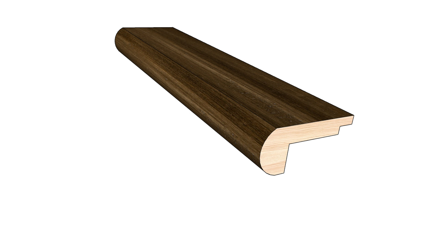 Roasted Cashew 0.80 in. Thick x 2 in. Width x 78 in. Length Overlap Stair Nose Molding