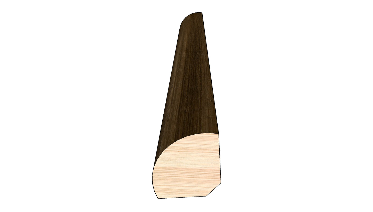 Roasted Cashew 0.75 in. Thick x 0.75 in. Width x 78 in. Length Quarter Round Hardwood Molding