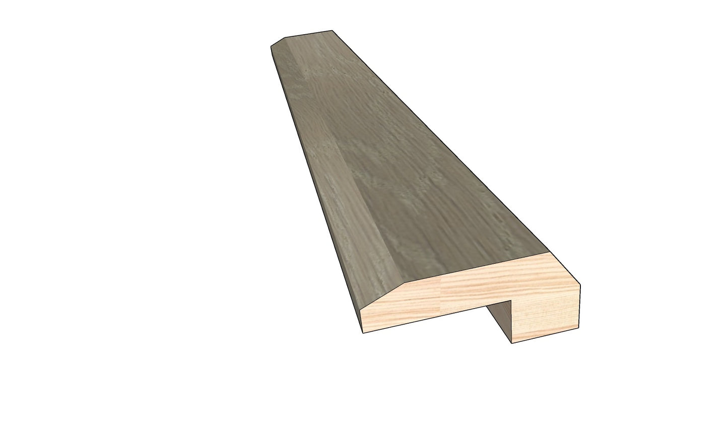 Sandcastle 0.523 in. Thick x 1.50 in. Width x 78 in. Length Hardwood Threshold Molding