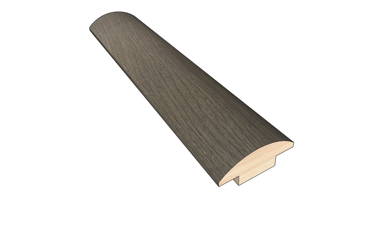 Stormy Gray 0.445 in. Thick x 1.50 in. Width x 78 in. Length Hardwood T-Molding