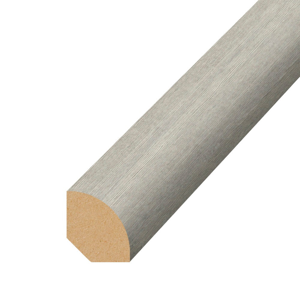 Morning Frost 0.75 in. Thick x 0.63 in. Width x 94 in. Length Vinyl Flooring Quarter Round Molding