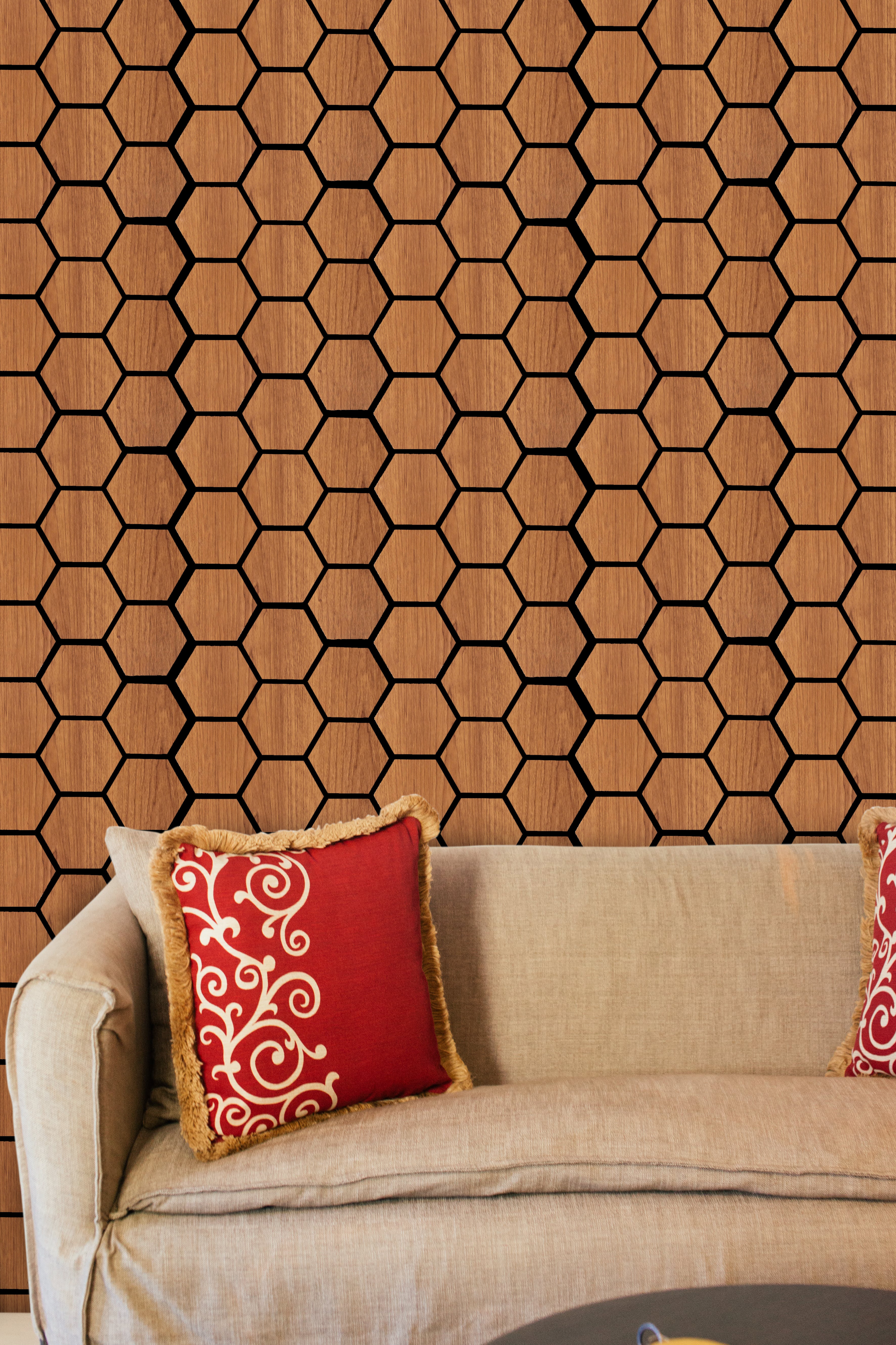 18mm Hexagon Acoustic Wall Panel 26.7