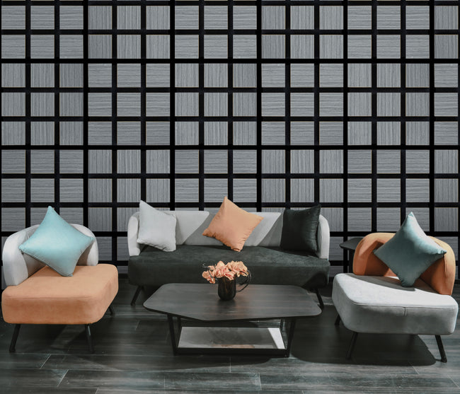 Decorative Acoustic Wall Panels - Gray Square Sample