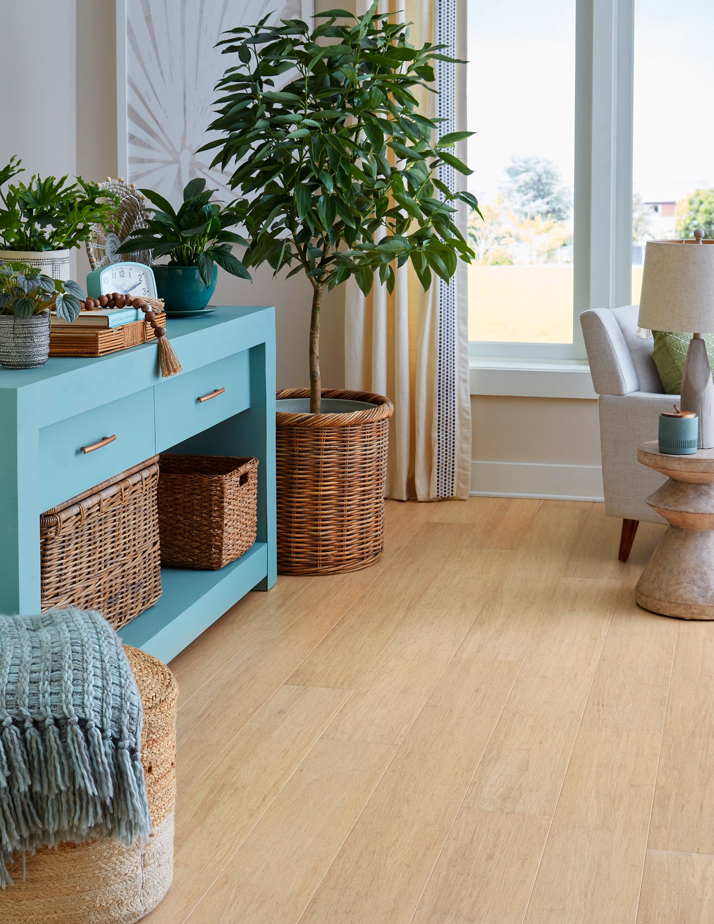 8.3mm Golden Gate Waterproof Engineered Strand Bamboo Flooring 7.48 in. Wide x Random Length to 72.83 in. Long