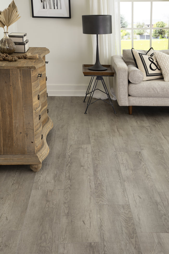6mm Heathered Driftwood HDPC® Waterproof Painted Bevel Vinyl Plank Flooring 9.13 in. Wide x 60 in. Long