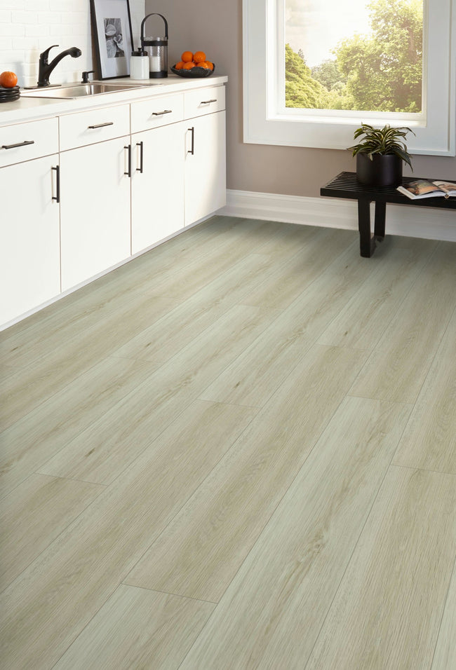 5mm Thick Rigid Core Vinyl Plank Flooring 9.13 in. Width x 60 in. Length (32.81 sq. ft. per box) - Sandy Basin