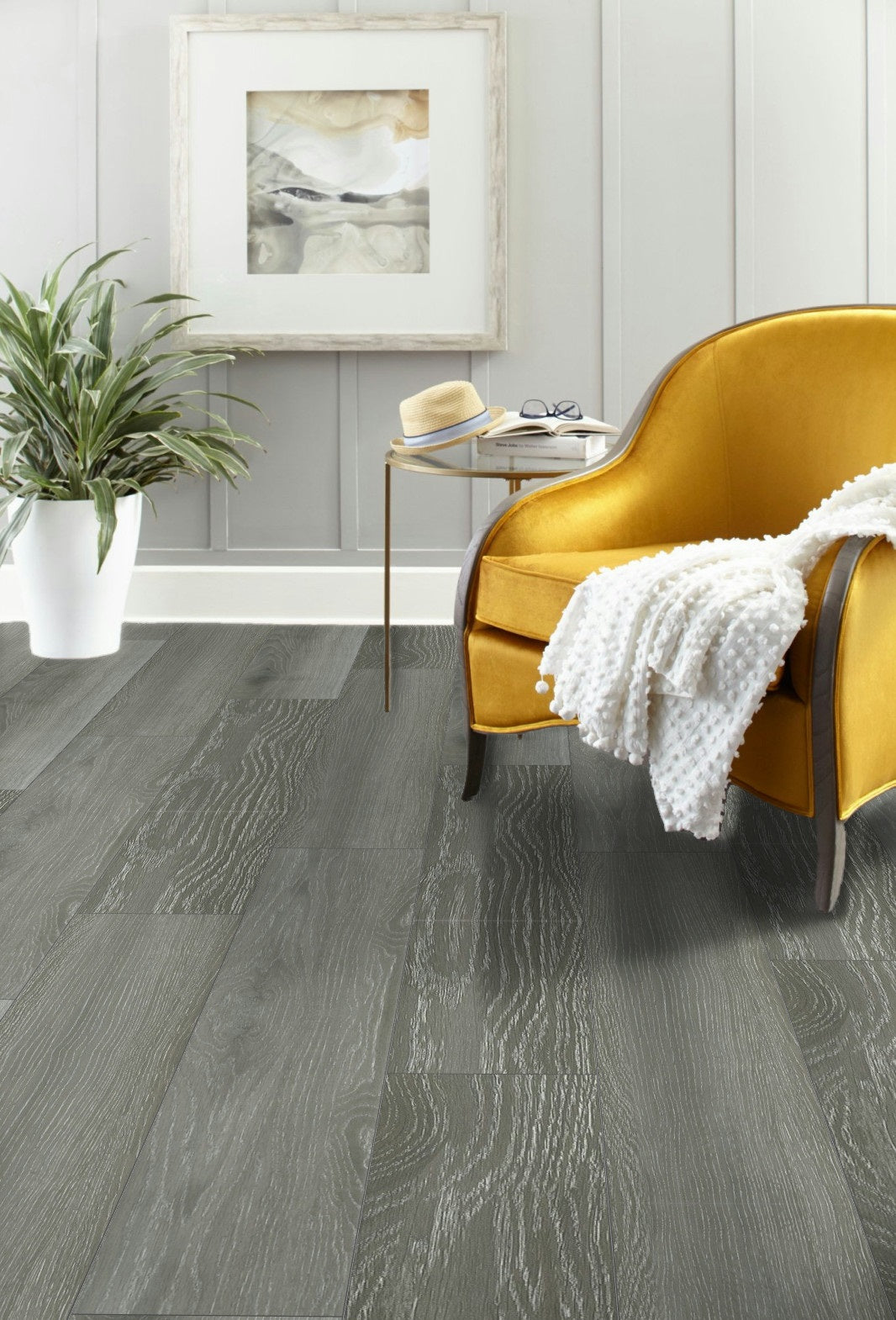 5mm Thick Rigid Core Vinyl Plank Flooring 7.87 in. Width x 60 in. Length (32.81 sq. ft. per box) - Silver Ash