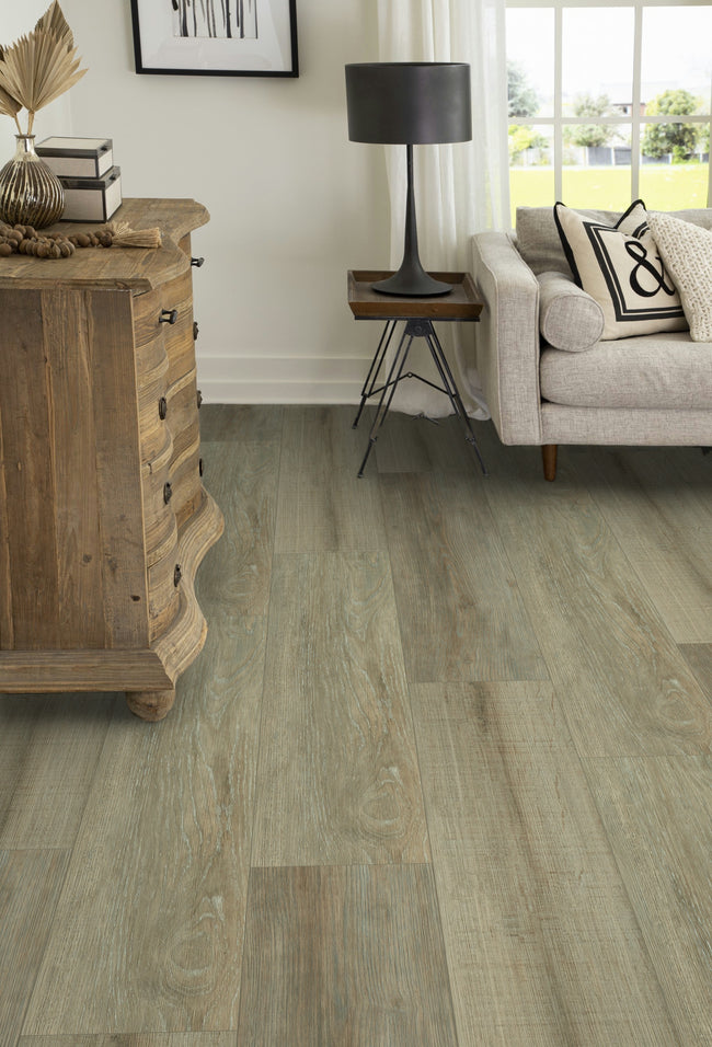 6mm Thick Rigid Core Vinyl Plank Flooring 9.13 in. Width x 60 in. Length (26.63 sq. ft. per box) - Prairie Oak