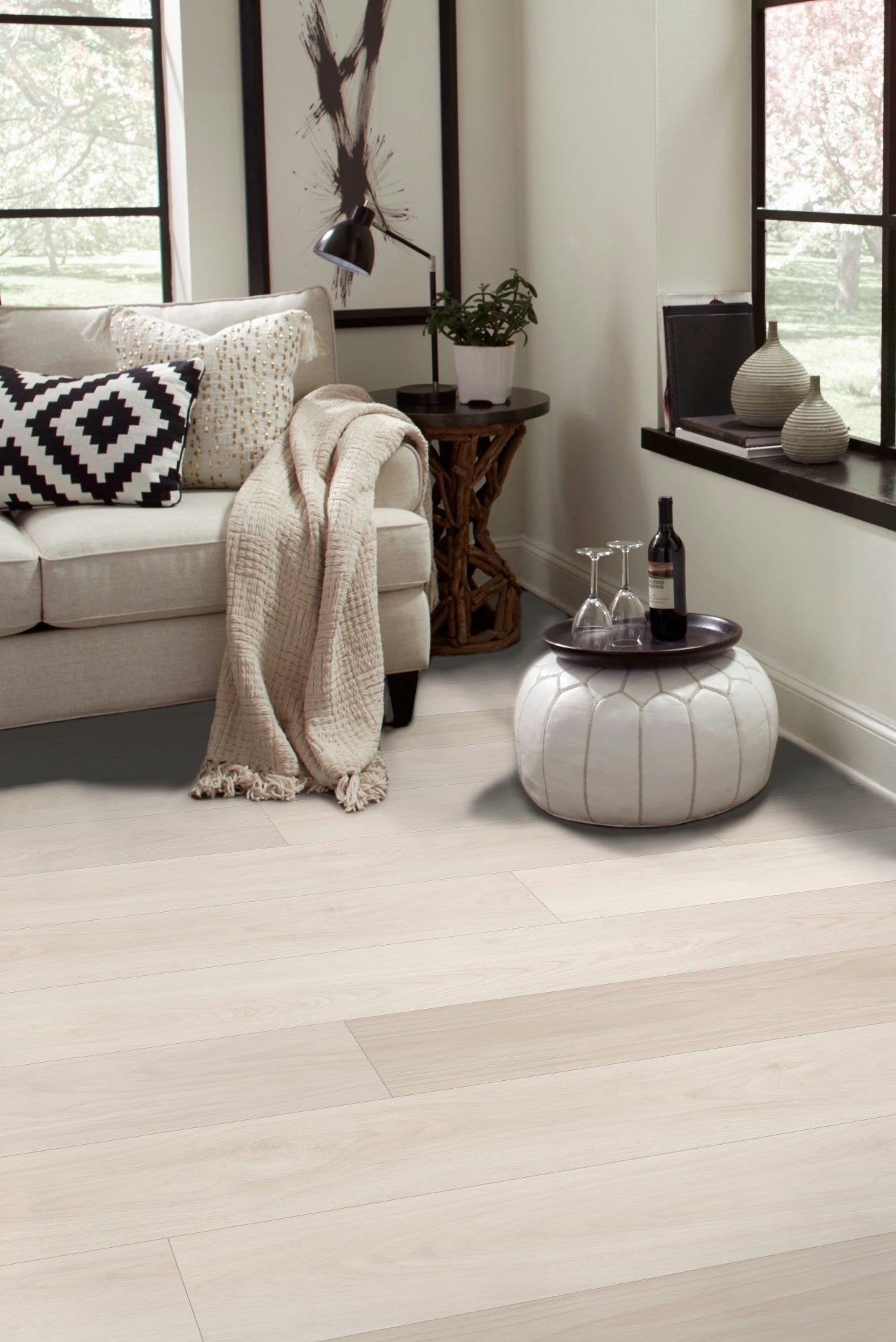 14mm Lazy Creek AC4 Wear Layer Painted Bevel EIR Laminate Floor 9.25 in. Wide x 60 in. Long