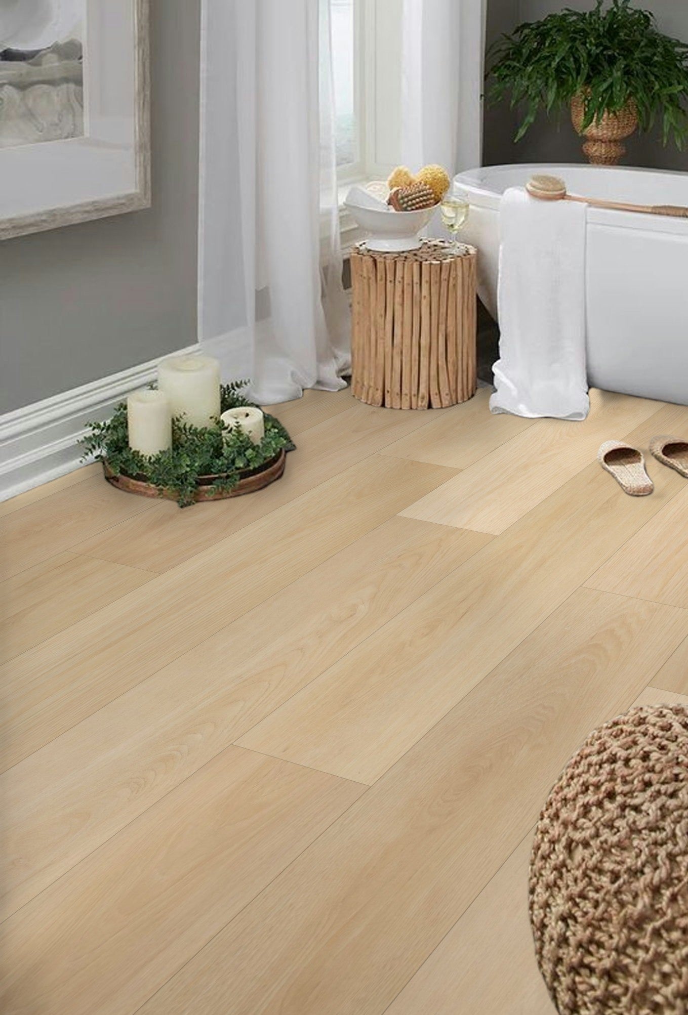14mm Savanna AC4 Wear Layer Painted Bevel EIR Laminate Floor 9.25 in. Wide x 60 in. Long
