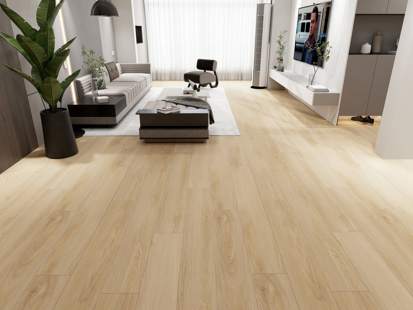 14mm Savanna AC4 Wear Layer Painted Bevel EIR Laminate Floor 9.25 in. Wide x 60 in. Long