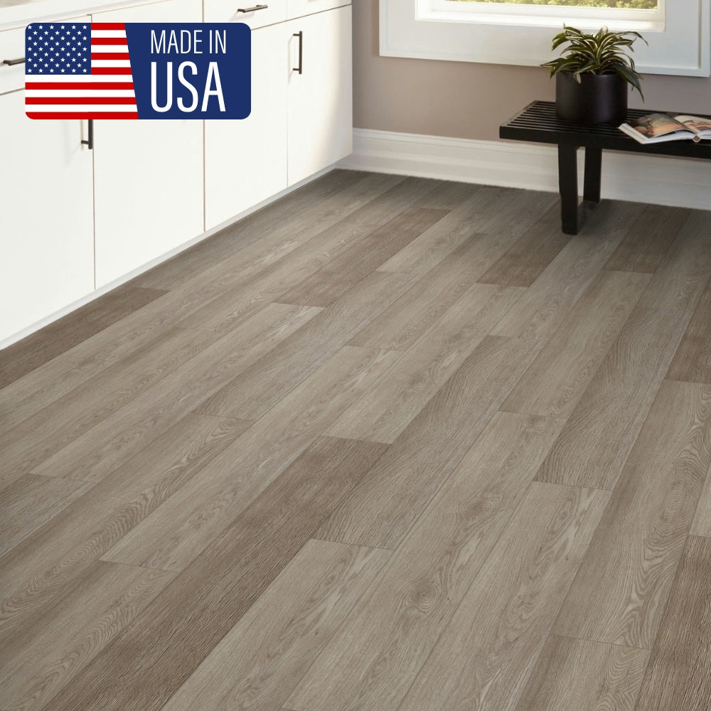 5mm Thick Rigid Core Vinyl Plank Flooring - Smoked Timber- Sample