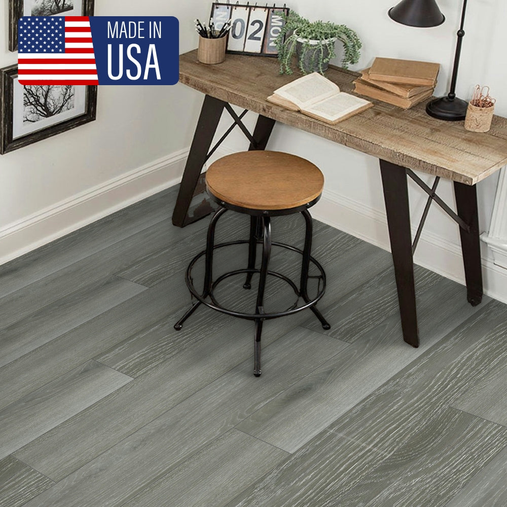 5mm Thick Rigid Core Vinyl Plank Flooring - Silver Ash - Sample