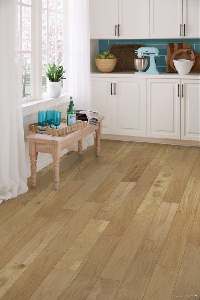 7mm Honeytone White Oak Waterproof Engineered Hardwood Flooring 5 in. Wide x Varying Length Long - Sample