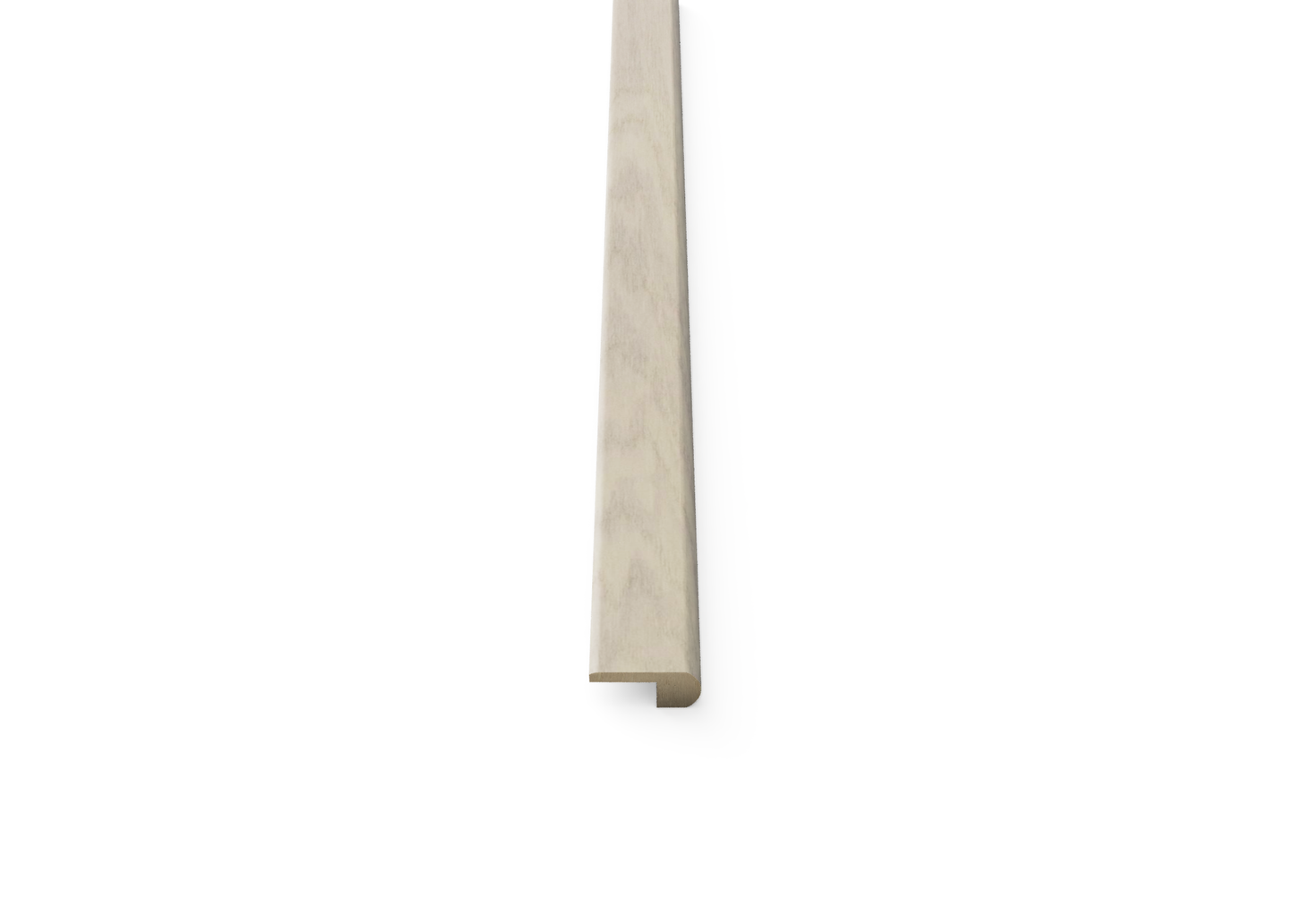 Ivory Lace 0.80 in. Thick x 2 in. Width x 78 in. Length Hardwood Overlap Stair Nose Molding
