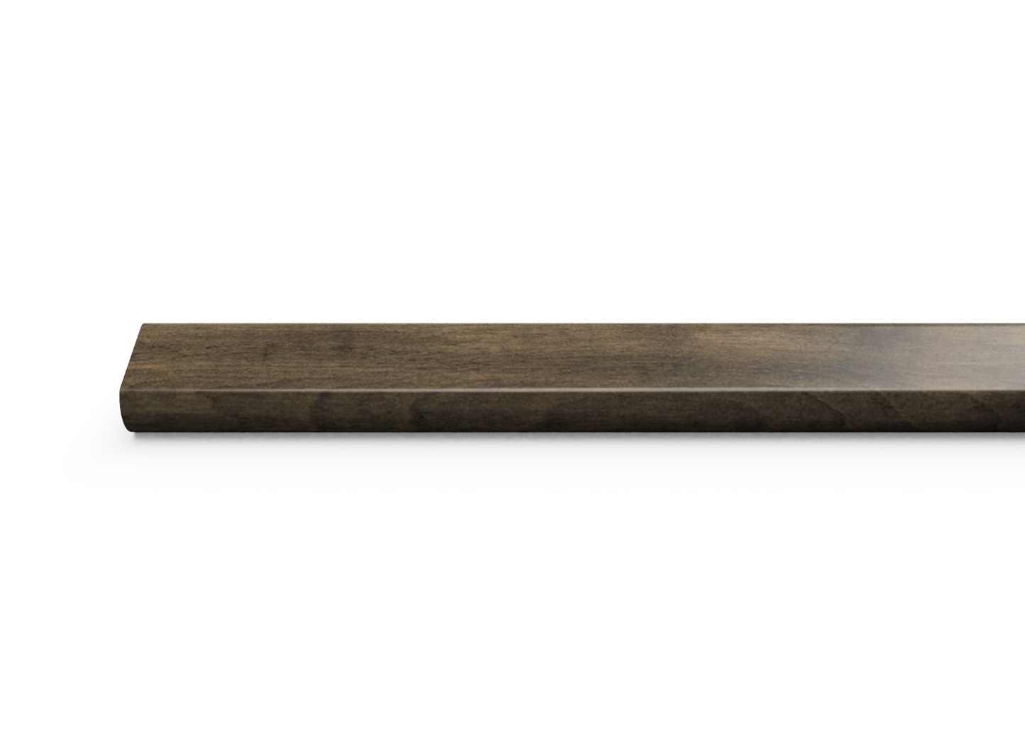 Tanned Leather 0.80 in. Thick x 2 in. Width x 78 in. Length Hardwood Overlap Stair Nose Molding