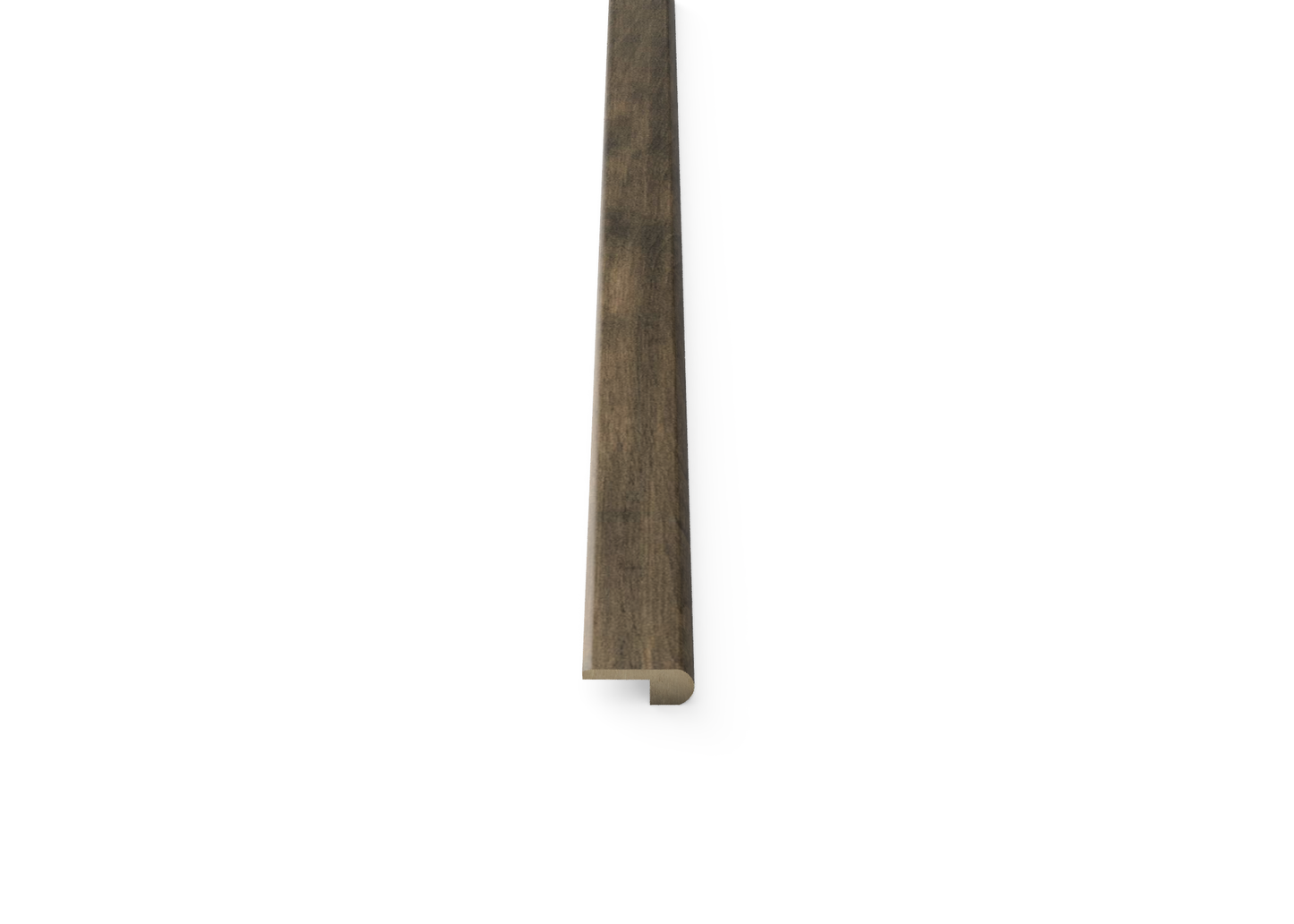 Tanned Leather 0.80 in. Thick x 2 in. Width x 78 in. Length Hardwood Overlap Stair Nose Molding