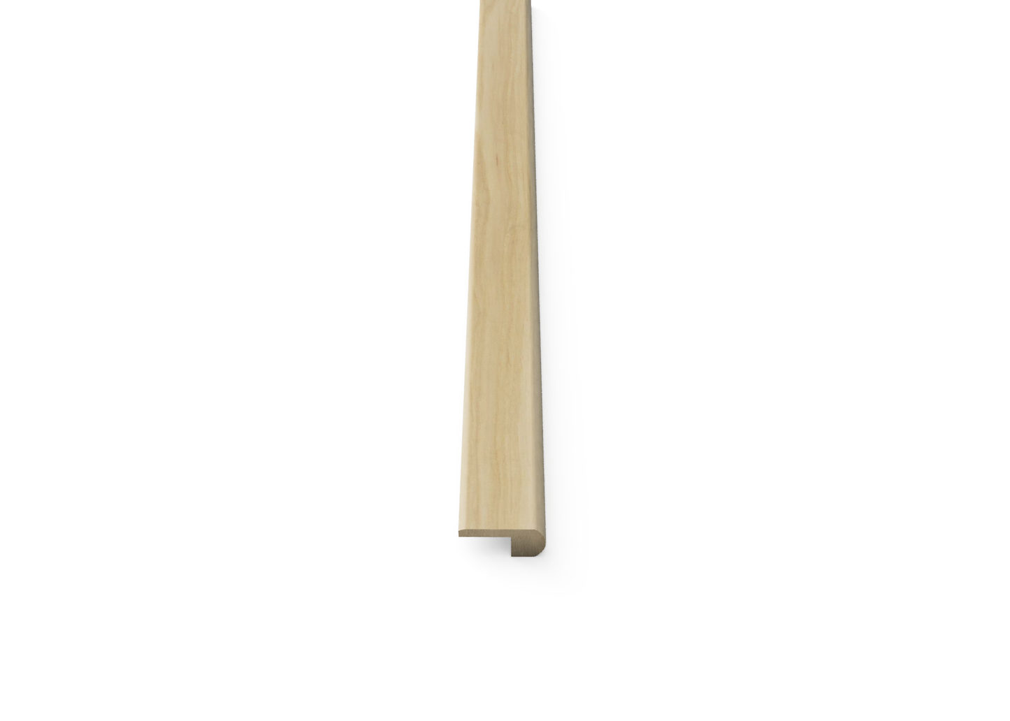 Natural Hickory 0.80 in. Thick x 2 in. Width x 78 in. Length Hardwood Overlap Stair Nose Molding