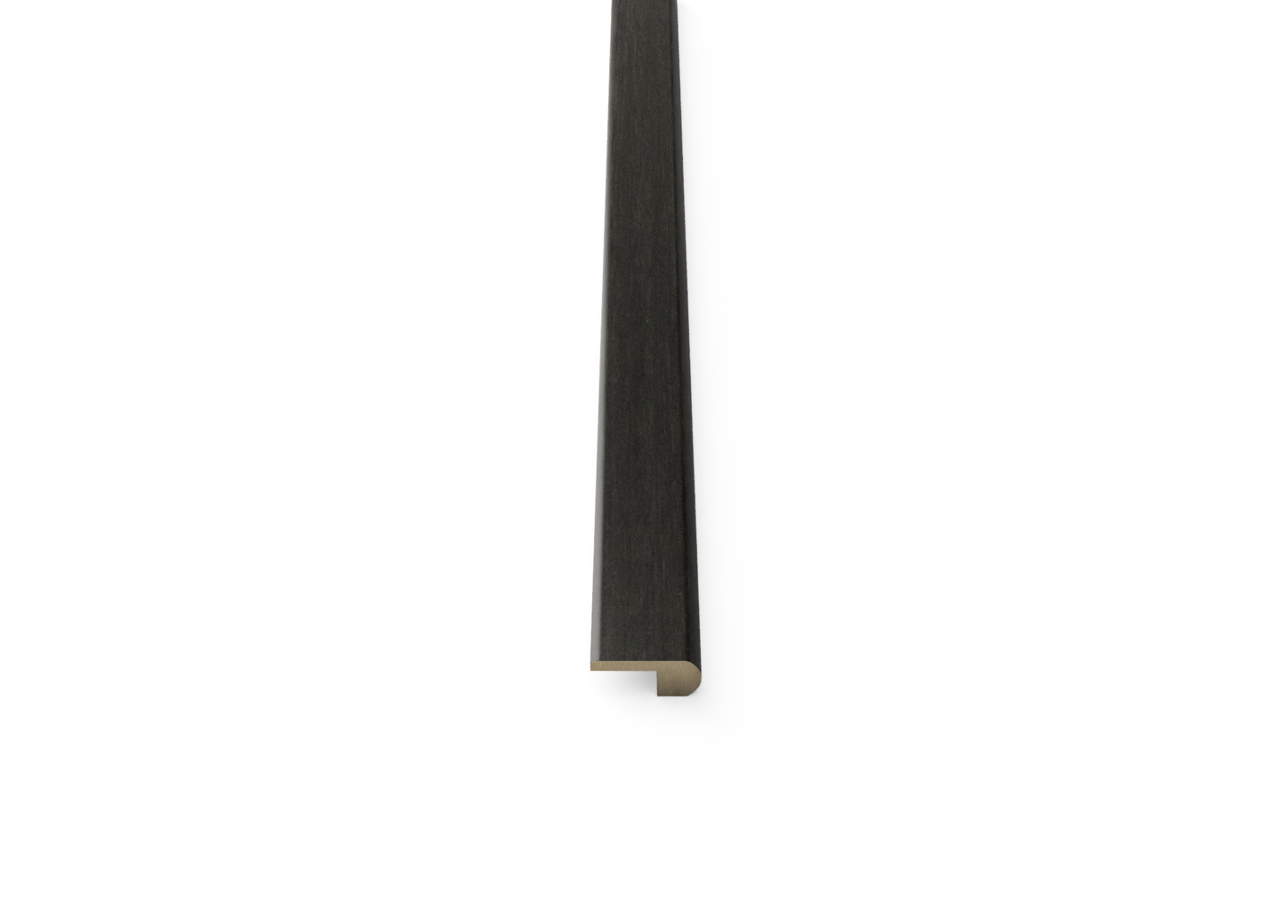 Shadow Gray 0.80 in. Thick x 2 in. Width x 78 in. Length Hardwood Overlap Stair Nose Molding