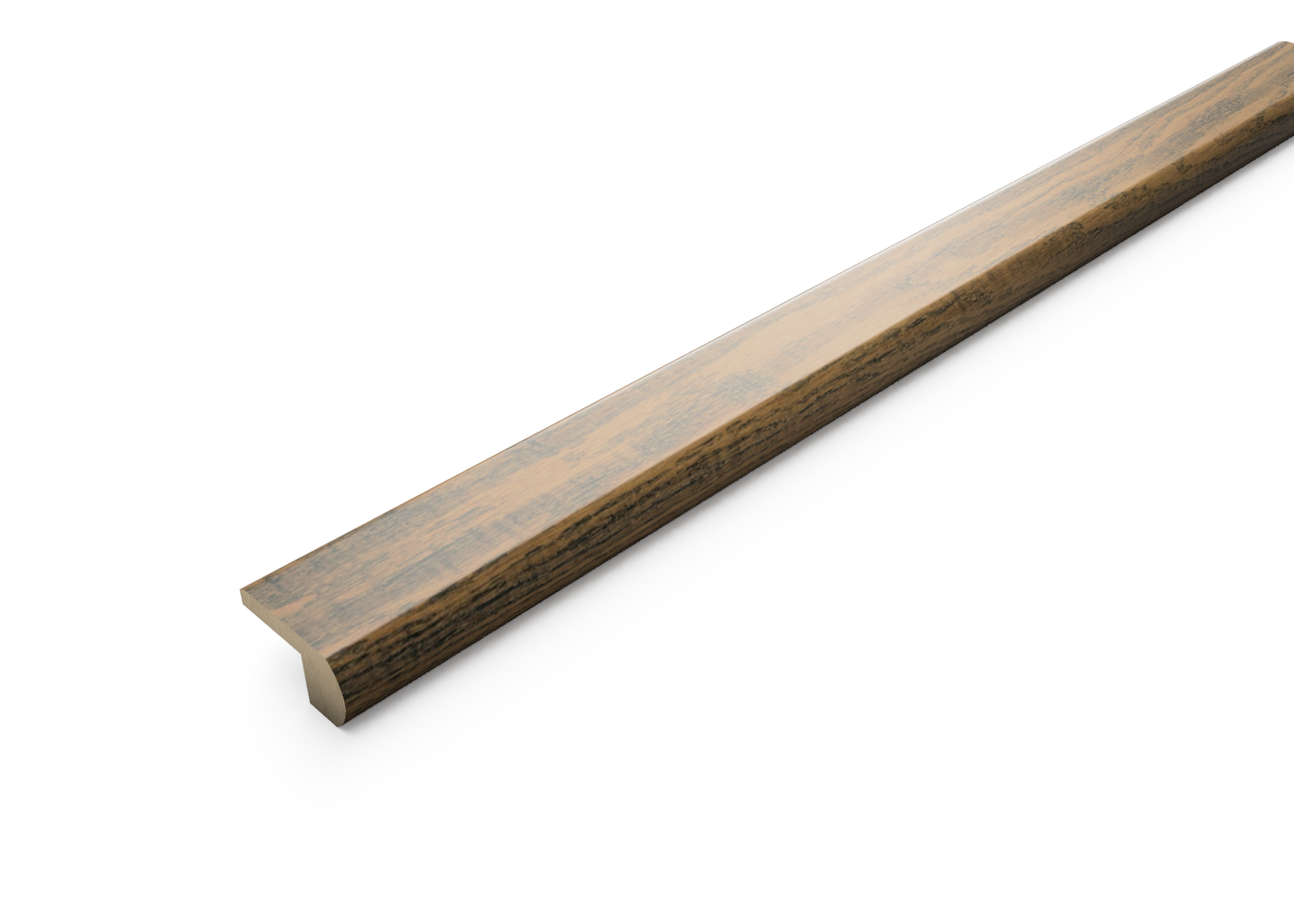 Weathered Oak 0.80 in. Thick x 2 in. Width x 78 in. Length Overlap Stair Nose Molding