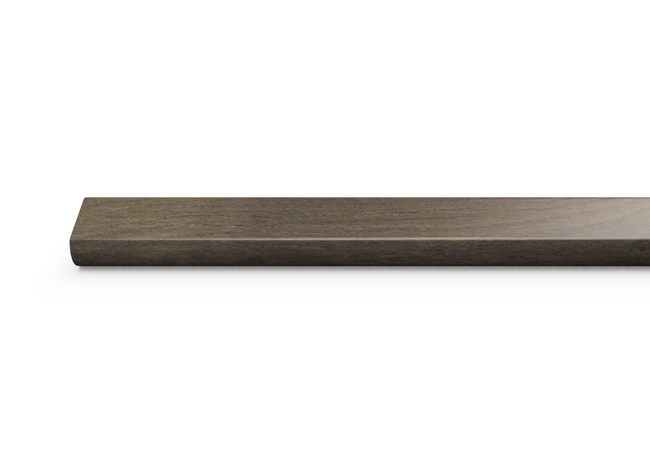 Stormy Gray 0.80 in. Thick x 2 in. Width x 78 in. Length Overlap Stair Nose Molding