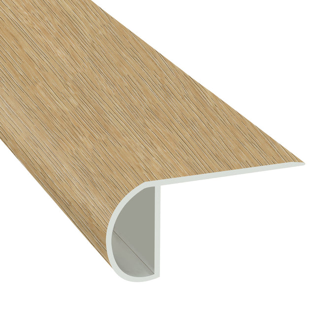 Sherwood Oak 1.03 in. Thick x 2.23 in. Width x 94 in. Length Vinyl Overlap Stair Nose Molding