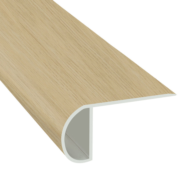 Manchester Ivory 1.03 in. Thick x 2.23 in. Width x 94 in. Length Vinyl Overlap Stair Nose Molding