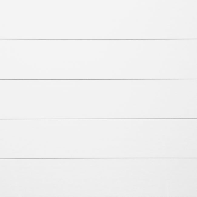 8mm Snow White Decorative Wall Plank 4.49 in. Wide x 48 in. Long  - Sample