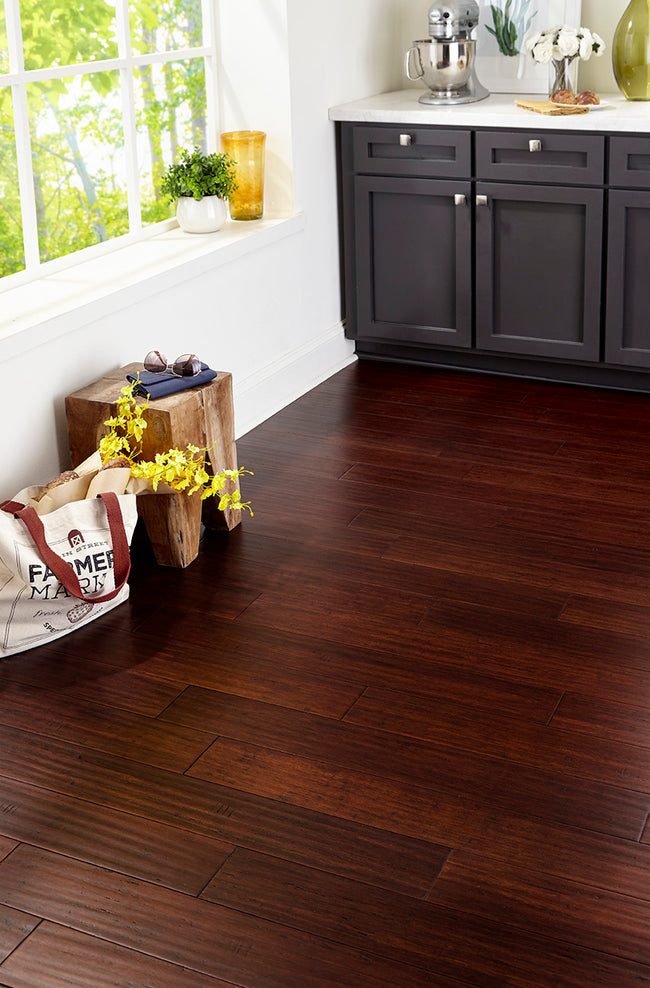 7mm Acacia Waterproof Engineered Strand Bamboo Flooring 5.12 in. Wide x 36.22 in. Long