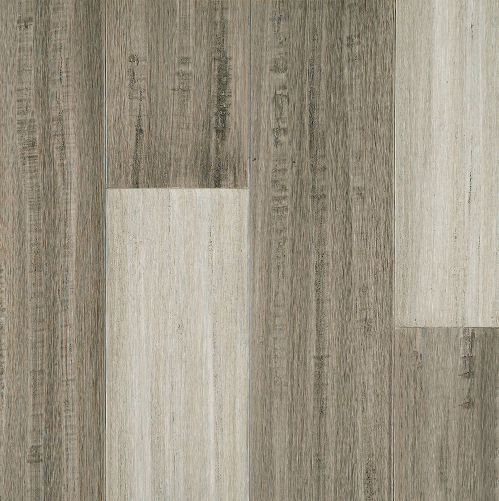 7mm Mixed Gray Waterproof Engineered Strand Bamboo Flooring 5.12 in. Wide x 36.22 in. Long