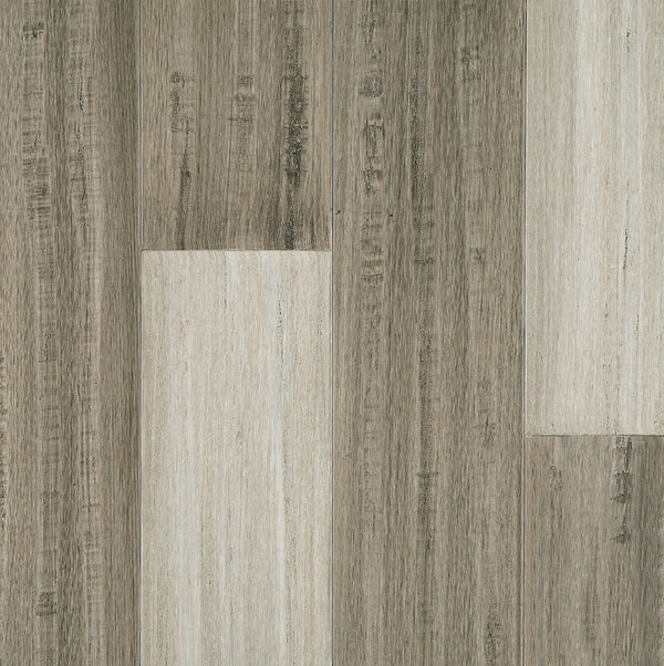 7mm Mixed Gray Waterproof Engineered Strand Bamboo Flooring 5.12 in. Wide x 36.22 in. Long