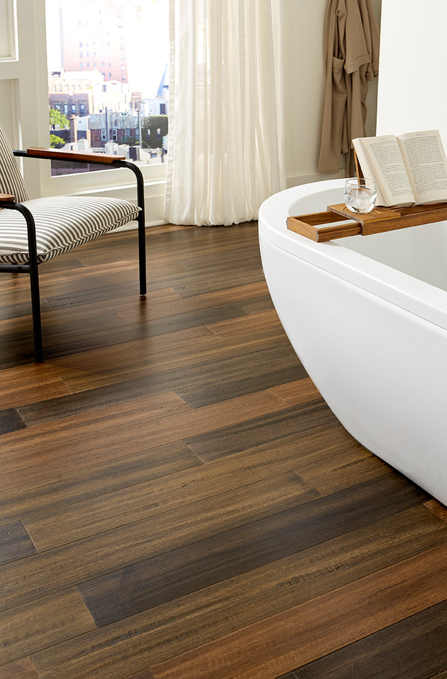 7mm Roasted Cashew Waterproof Engineered Strand Bamboo Flooring 5.12 in. Wide x 36.22 in. Long