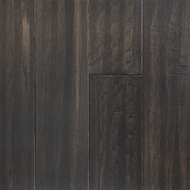 7mm Shadow Gray Waterproof Engineered Hardwood Flooring 5 in. Wide x Varying Length Long