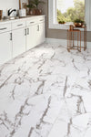 6mm Carrara Porcelain HDPC® Waterproof Luxury Vinyl Tile Flooring 12 in. Wide x 24 in. Long