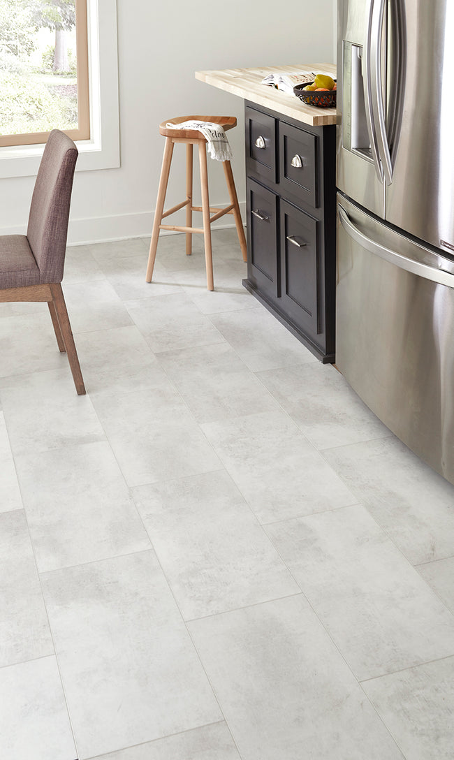 6mm Cloud White HDPC® Waterproof Luxury Vinyl Tile Flooring 12 in. Wide x 24 in. Long - Sample