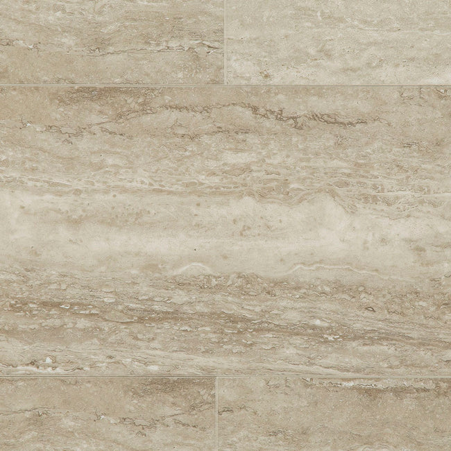 6mm Torcello Travertine HDPC® Waterproof Luxury Vinyl Tile Flooring 12 in. Wide x 24 in. Long